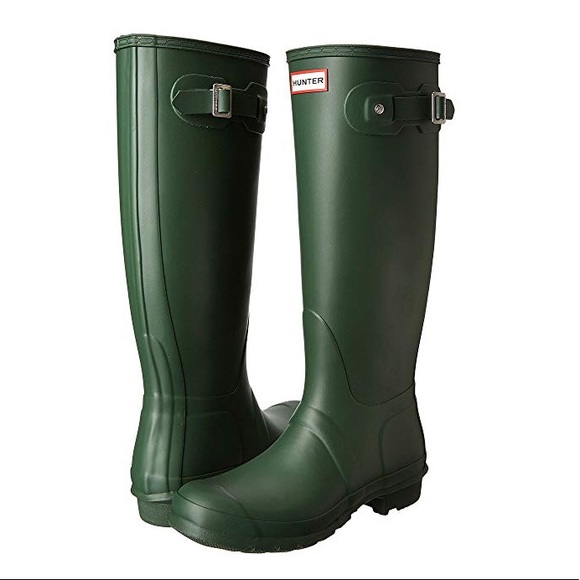 Hunter Shoes New Hunter Womens Original Tall Rain Boot Green Poshmark
